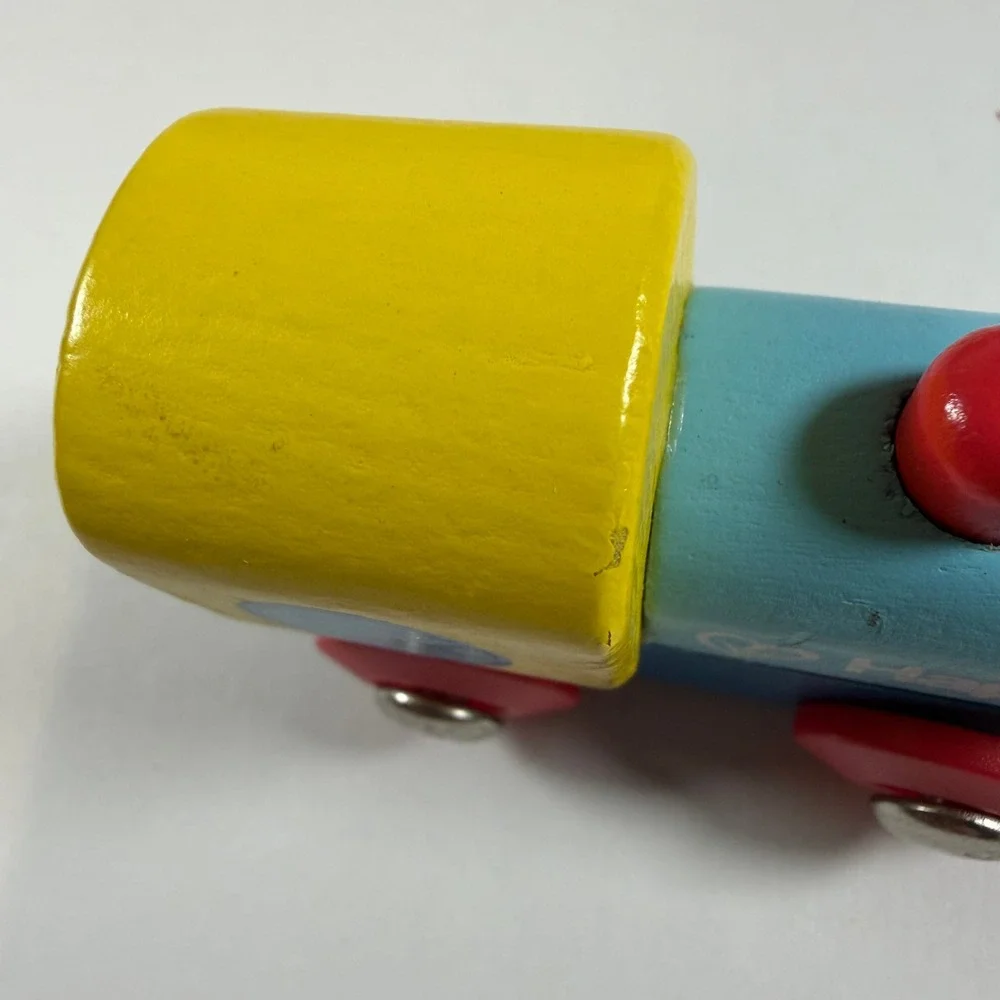 Hape Station Building Block Set Toddler Multicolor Used Wooden Sensory Toy‎